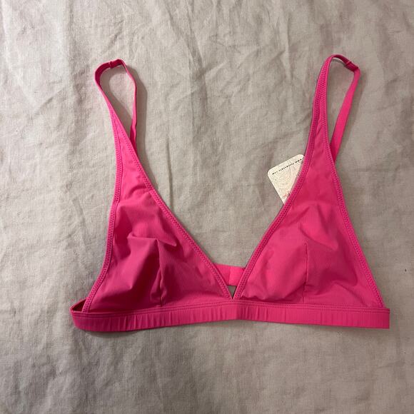NWT PINK Intimately Free People Collagen Yarn Triangle Bralette - Small - Picture 8 of 8
